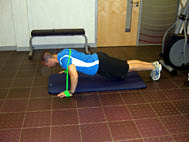 Press Up - band around shoulders